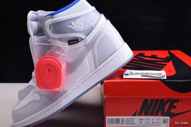 1st Kicks Shoes Racer White High Jordan Zoom Blue Air Retro CK6637-104 1 0713